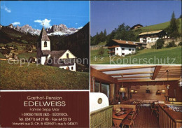 72582037 Tiers Tires Kirche Gasthof Pension Edelweiss Gaststube  - Autres & Non Classés