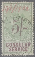 Consular Service  1887 - Fiscales