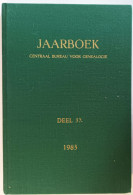 Jaarboek 1983 Centraal Bureau Voor Genealogie, Deel 37 - Autres & Non Classés
