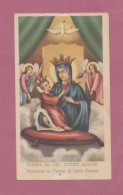 Santino. Holy Card- Maria SS Del Divino Amore. Venerata In Castel Leva ( Roma)- Ed. GMi N°139. - Images Religieuses