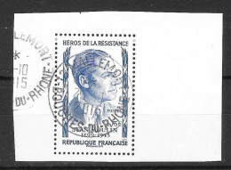 Les Trésors De La Philatélie 2015 - Feuille 3 - Jean Moulin- 1,75 Blau - Used Stamps
