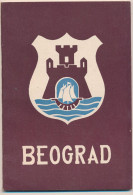 1950s Beograd, Serbia, Yugoslavia Vintage Turistic Brochure Old Prospect - Dépliants Touristiques