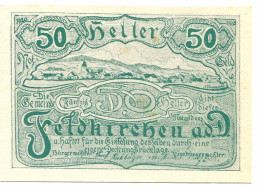 50 Heller 1920 FELDKIRCHEN Österreich UNC Notgeld Papiergeld Banknote #P10390 - [11] Local Banknote Issues