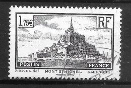 Les Trésors De La Philatélie 2015 - Feuille 5 - Mont Saint-Michel - 1,75 Schwarz, Noir - Used Stamps