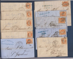 Napoléon  N° 31 Sur 10 Lettres De Toulouse - Cote : 350 € - 1863-1870 Napoleon III Gelauwerd