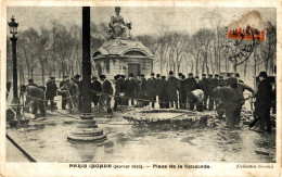 PARIS INONDE PLACE DE LA CONCORDE - De Overstroming Van 1910