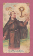 Santino, Holy Card- S. Pasquale Baylon. Confessore- Imprimatur In Cuaria Arch. Mediolani, 22.iulii.1927. - Devotion Images