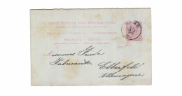 (Lot 02) Entier Postal  N° 46 écrit De Gand Vers Elberfeld Allemagne - Postkarten 1871-1909