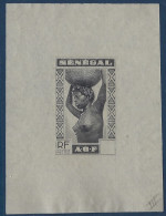 SENEGAL 1938 Epreuve De Couleur En Noir & Sans Valeur Sur Papier De Chine RARE - Otros & Sin Clasificación