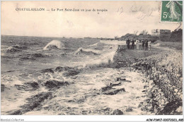 ACWP3-17-0245 - CHATELAILLON - Le Fort Saint Jean Un Jour De Tempète - Châtelaillon-Plage