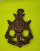 Cap Badge, 5th Battalion (Cinque Ports), Royal Sussex Regiment, Dunkerque, El-Alamein - 1939-45