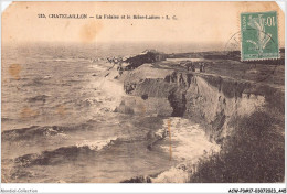 ACWP3-17-0225 - CHATELAILLON - La Falaise Et Le Brise Lame  - Châtelaillon-Plage