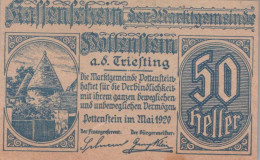 50 HELLER 1920 Stadt POTTENSTEIN Niedrigeren Österreich Notgeld #PE336 - [11] Local Banknote Issues