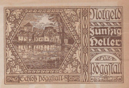 50 HELLER 1920 Stadt PoGGSTALL Niedrigeren Österreich Notgeld Banknote #PE302 - [11] Local Banknote Issues