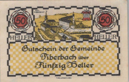 50 HELLER 1920 Stadt PIBERBACH Oberösterreich Österreich Notgeld Banknote #PG043 - [11] Local Banknote Issues