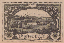 50 HELLER 1920 Stadt PETTENBACH Oberösterreich Österreich Notgeld #PE293 - [11] Local Banknote Issues