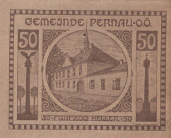 50 HELLER 1920 Stadt PERNAU Oberösterreich Österreich Notgeld Banknote #PJ223 - [11] Local Banknote Issues