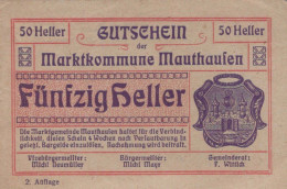 50 HELLER 1920 Stadt MAUTHAUSEN Oberösterreich Österreich Notgeld Papiergeld Banknote #PG951 - [11] Local Banknote Issues