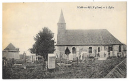 Cpa. 27 GLOS SUR RISLE (ar. Bernay) L'Eglise (Cimetière) - Other & Unclassified