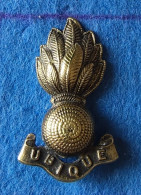 Insigne De Casquette Royal Artillery Regiment Officiers BRONZE - 1914-18