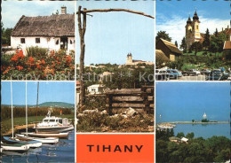 72581333 Tihany Altes Haus Hafen Panorama Kirche Ungarn - Hongrie