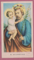 Santino. Holy Card- S.Giuseppe. S.t Joseph- Ed. GMi N°35- Con Approvazione Ecclesiastica - Devotion Images