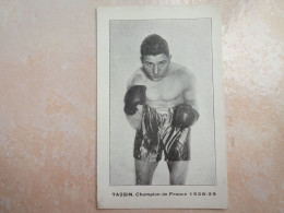 CPA BOXE BOXEUR TASSIN Champion De France 1928-29 - Boksen