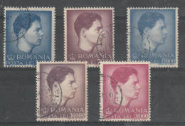1947 - Roi Mihai Mi No 1028/1032 - Used Stamps