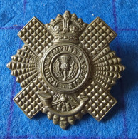 Badge  De Casquette  Armée Britannique The Royal Scots, 4e Et 5e Bataillons, Queen's Edinburgh Rifles - 1914-18