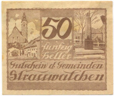 50 HELLER 1920 Stadt STRASSWALCHEN Salzburg Österreich Notgeld Papiergeld Banknote #PL811 - [11] Emissions Locales