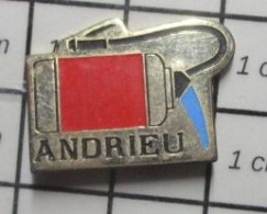 811B Pin's Pins / Rare Et De Belle Qualité !!! MARQUeS / EXTINCTEUR ANDRIEU - Marche