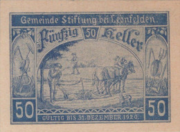 50 HELLER 1920 Stadt STIFTUNG BEI LEONFELDEN Oberösterreich Österreich #PJ234 - Lokale Ausgaben