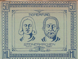 50 HELLER 1920 Stadt STEINERKIRCHEN AN DER TRAUN Oberösterreich Österreich #PE761 - [11] Local Banknote Issues