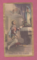 Satino, Holy Carde. Image Sacre- Sanctus Aloysius- Ed. Enrico Bertarelli. 100x 56mm - Images Religieuses