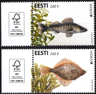 ESTONIA 2024-10 EUROPA: Underwater Flora And Fauna. Fish And Seaweed. FSC Margin, MNH - 2024