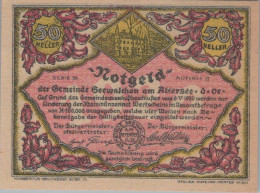 50 HELLER 1920 Stadt SEEWALCHEN AM ATTERSEE Oberösterreich Österreich Notgeld Papiergeld Banknote #PG669 - [11] Local Banknote Issues
