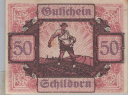 50 HELLER 1920 Stadt SCHILDORN Oberösterreich Österreich Notgeld Banknote #PF050 - [11] Local Banknote Issues