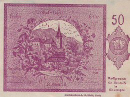 50 HELLER 1920 Stadt SANKT NIKOLA AN DER DONAU Oberösterreich Österreich #PE783 - [11] Local Banknote Issues