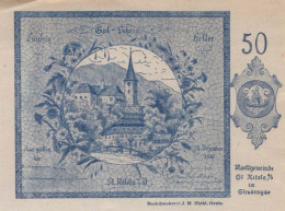 50 HELLER 1920 Stadt SANKT NIKOLA AN DER DONAU Oberösterreich Österreich #PE754 - [11] Local Banknote Issues