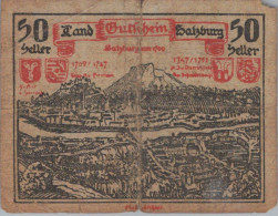50 HELLER 1920 Stadt SALZBURG Salzburg Österreich Notgeld Banknote #PI229 - [11] Emissions Locales