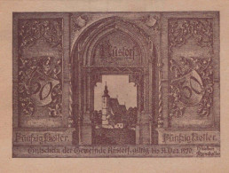 50 HELLER 1920 Stadt RÜSTORF Oberösterreich Österreich Notgeld Banknote #PE565 - [11] Emissions Locales
