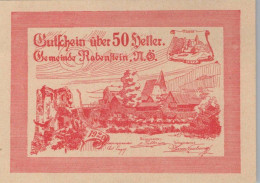 50 HELLER 1920 Stadt RABENSTEIN Niedrigeren Österreich Notgeld #PE571 - [11] Local Banknote Issues