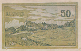50 HELLER 1920 Stadt RANSHOFEN Oberösterreich Österreich Notgeld Banknote #PE524 - [11] Emissions Locales