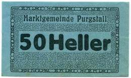 50 HELLER 1920 Stadt PURGSTALL AN DER ERLAUF Niedrigeren Österreich Notgeld Papiergeld Banknote #PL954 - [11] Local Banknote Issues