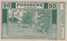 50 HELLER 1920 Stadt PUCHBERG IM MACHLAND Oberösterreich Österreich #PE353 - [11] Local Banknote Issues