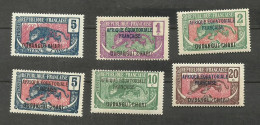 OUBANGUI N°28, 43, 44, 46, 47, 50 Neufs** Cote 4.20€ - Unused Stamps