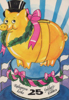 PIGS Animals Vintage Postcard CPSM #PBR764.GB - Schweine