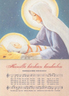 Virgen Mary Madonna Baby JESUS Religion Vintage Postcard CPSM #PBQ017.GB - Vierge Marie & Madones