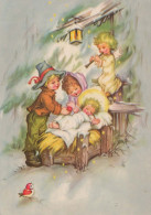 ANGEL Christmas Baby JESUS Vintage Postcard CPSM #PBP374.GB - Anges