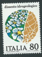 Italia 1981; Dissesto Idrogeologico. Serie Completa - 1981-90: Mint/hinged